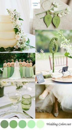 Зеленые свадебные аксессуары