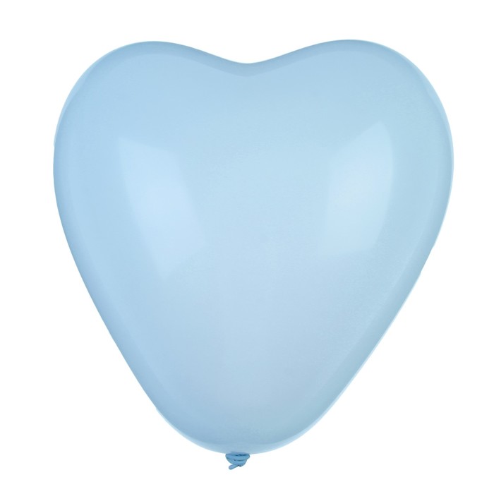 Воздушный шар - сердце (25 см) (нежно-голубой)