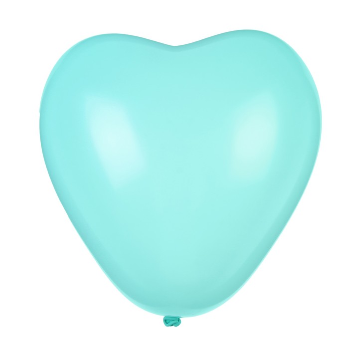 Воздушный шар - сердце (25 см) (бирюзовый)