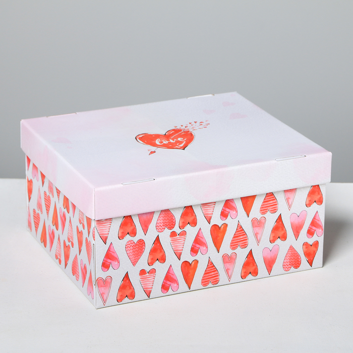 Коробка для денежных подарков «Любовь вокруг» (31 х 25,5 х 16 см)
