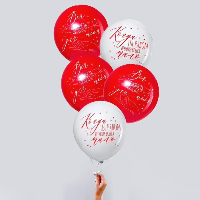 Набор воздушных шаров "Когда ты рядом" (5 шт; 25 см)