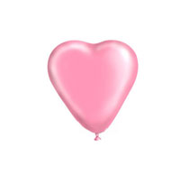 Воздушный шар - сердце (13 см) (розовый)