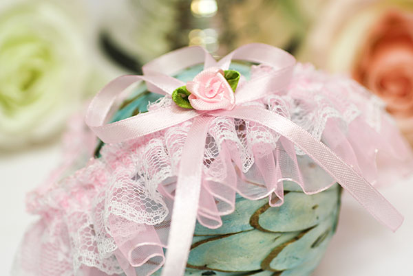 Подвязка для невесты на свадьбу Принцесса (розовый)