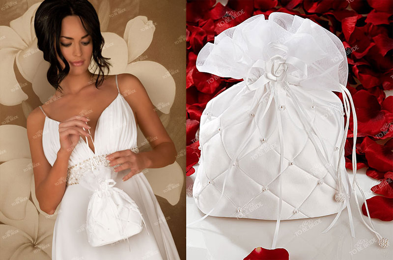 Свадебная сумочка для невесты To be bride (белый, M6133)