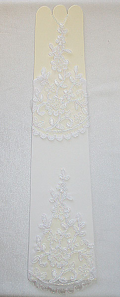 Перчатки для невесты "Стайл" (белые)