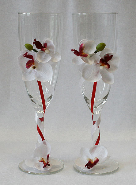 Свадебные бокалы "Дикая орхидея" (2 шт)