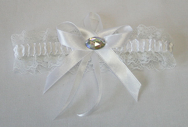 Свадебная подвязка для невесты "Люкс" (узкая)