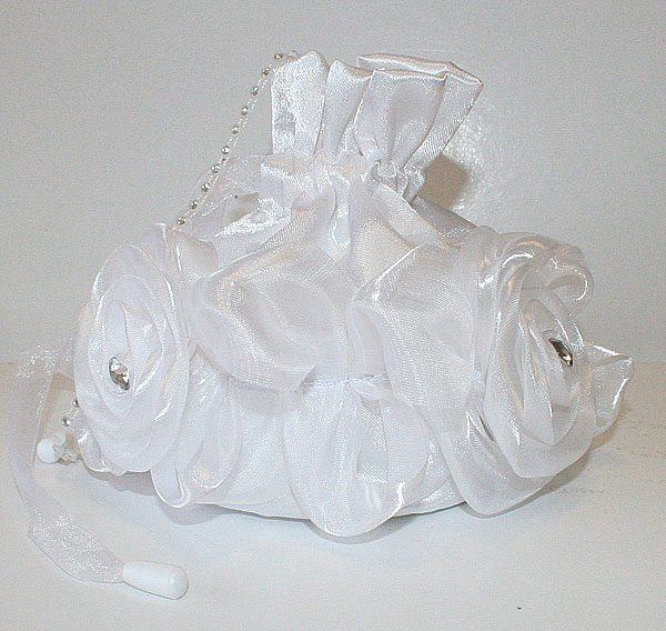 Свадебная сумочка для невесты "Волшебные розы" (со стразами)