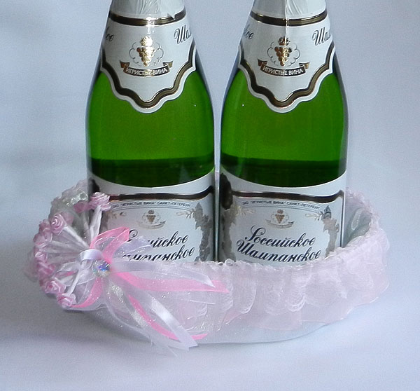 Декоративная подставка для шампанского "Эдельвейс"