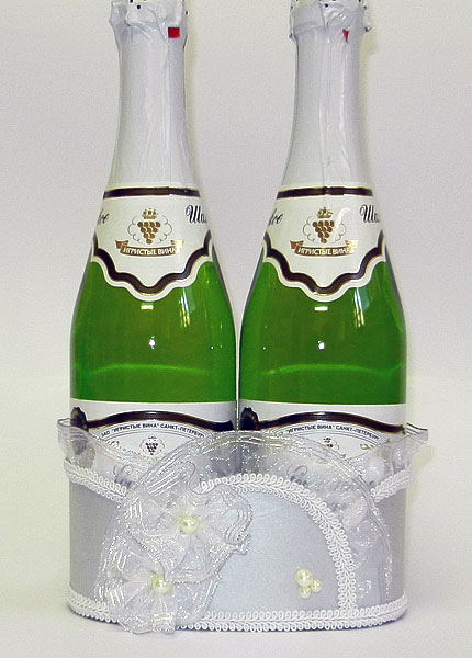 Подставка для шампанского "Рюши" № 1 (серебряный)