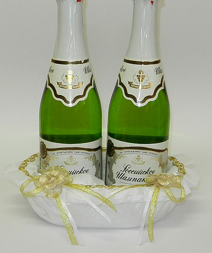 Декоративная подставка для шампанского "Голд"