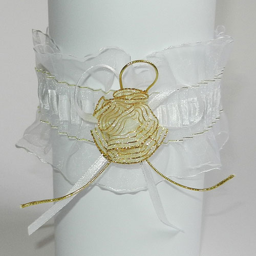 Подвязка для невесты "Органза"