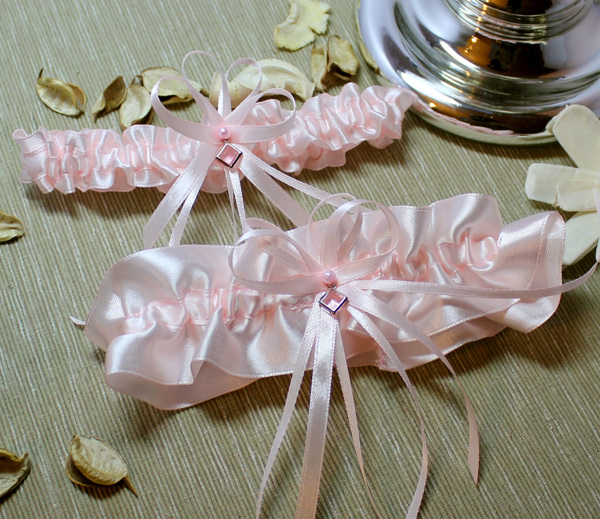 Свадебный набор подвязок "Эдем" (розовый, MA 4505)