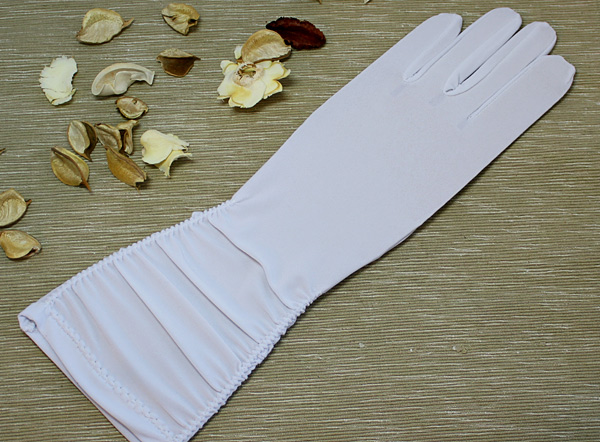 Перчатки для невесты "Женевьева" (белые)