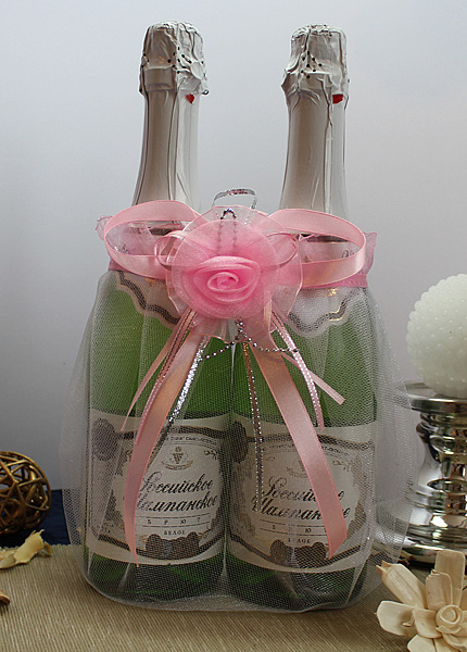 Мешочек для шампанского "Страсть" (розовый)