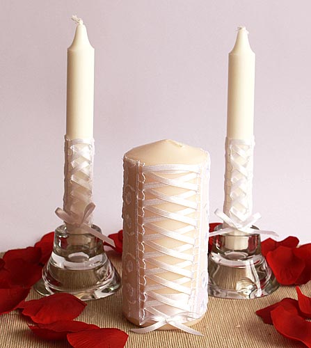 Набор свечей "Ренессанс" (3 свечи, белый)