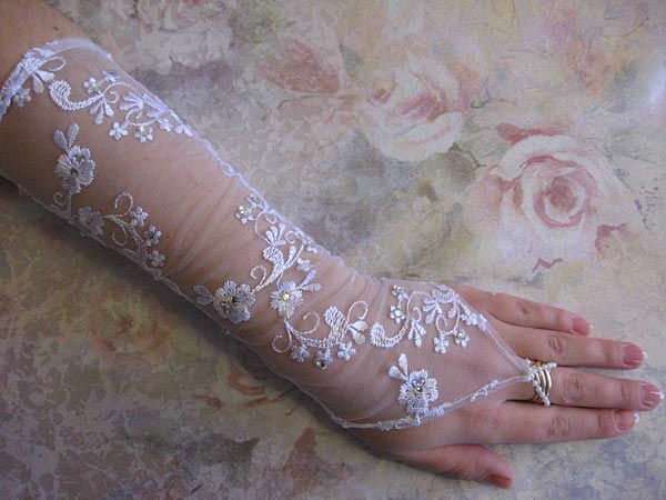 Перчатки для невесты (белый)