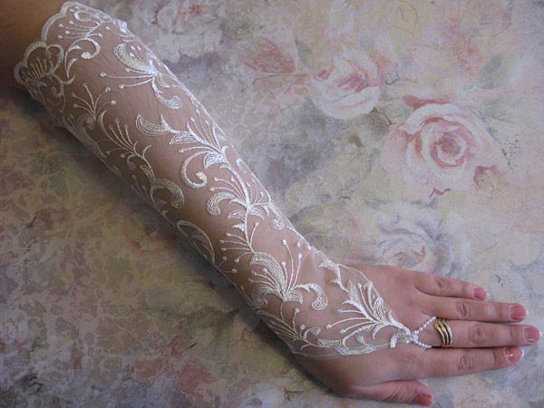 Перчатки для невесты (айвори)