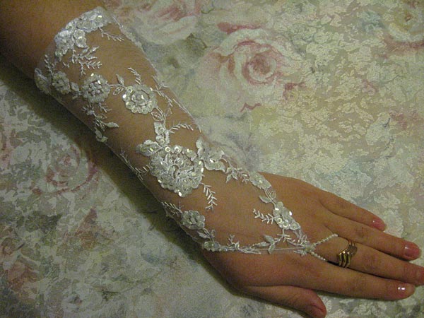Перчатки для невесты (айвори)