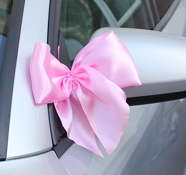 Бутоньерки - украшение на машину Миледи (2 шт) (розовый)