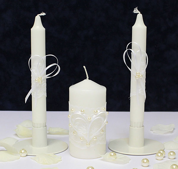 Набор свечей "Angel" (3 свечи, белый)