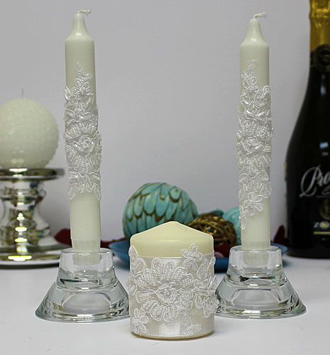 Свадебные свечи "Италия мини" (3 свечи)