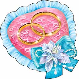 Свадебное украшение "Обручальные кольца"