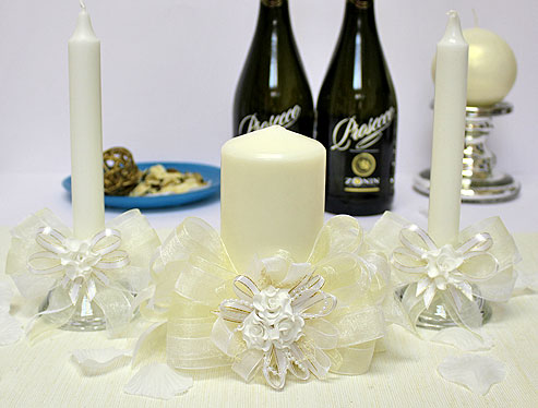 Домашний очаг + 2 свечи "Свадебная мечта"