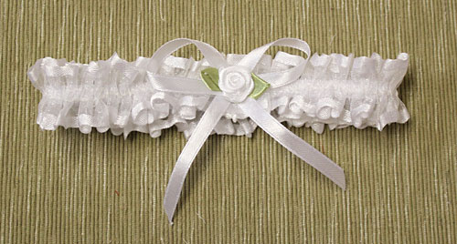 Подвязка для невесты "Лаки" (белый)