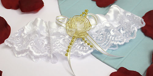 Свадебная подвязка для невесты "Золотко"