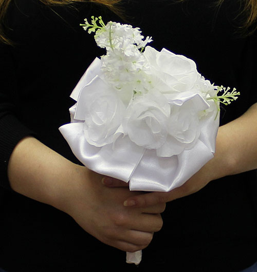 Свадебный букет-дублер для невесты "Алисия" (белый)