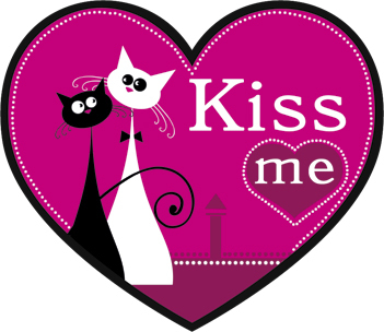 Магнит на холодильник "Kiss me" свадебный сувенир для гостей