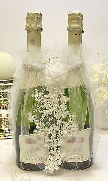 Мешочек для свадебных бутылок "Ажур"