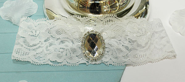 Подвязка для невесты "Зеркальный блеск"