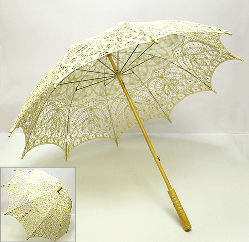 Декоративный зонт "Изабель" (айвори)