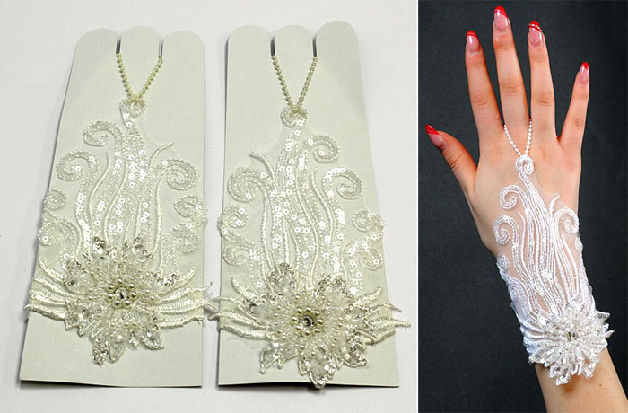 Перчатки для невесты "Лаура" (айвори)