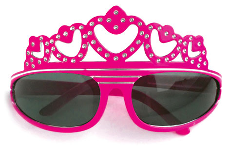 Шуточные очки "Корона" (розовый)