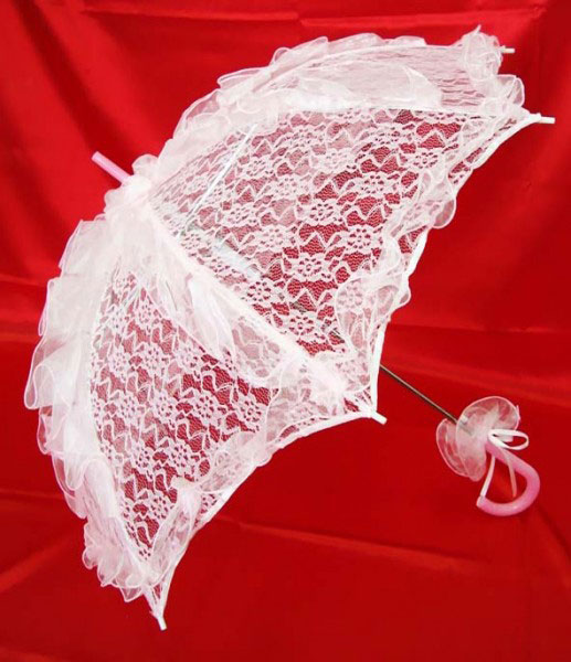 Свадебный зонт для невесты "В кружевах" (малый)