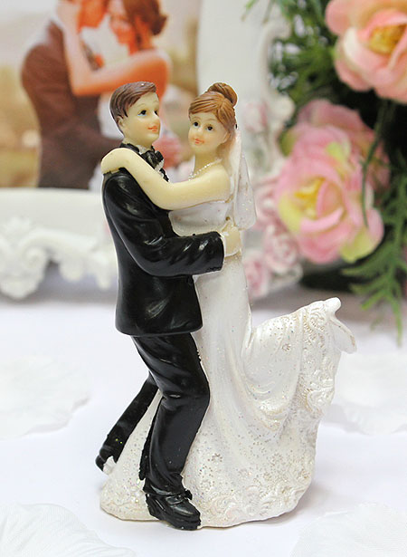Фигурка для торта на свадьбу "Танцующая пара" (10 см)