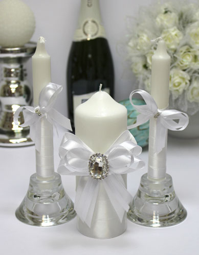 Свадебный набор свечей "Ренессанс" (белый)