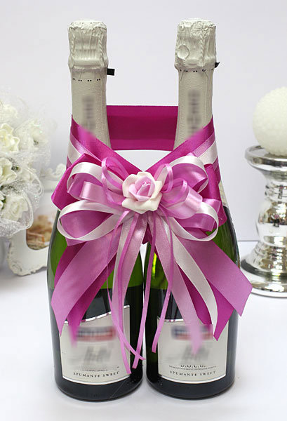 Декоративное украшение для шампанского "Пурпурный рассвет"