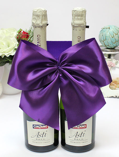Декоративное украшение для шампанского Классика (фиолетовый)