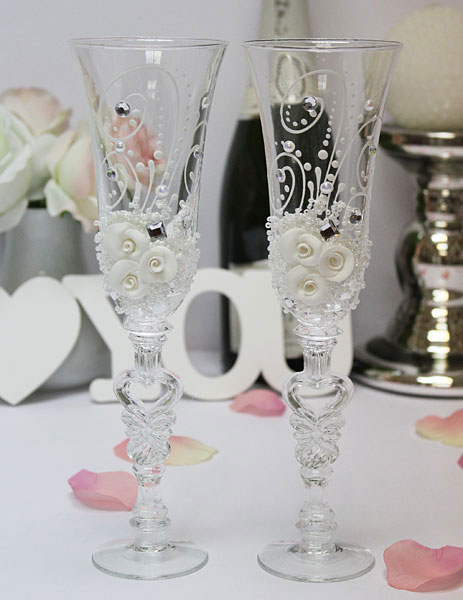 Свадебные бокалы для молодоженов "Богемия" (2 шт)
