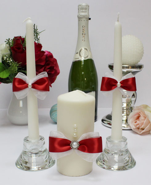 Комплект свадебных свечей "Азалия"