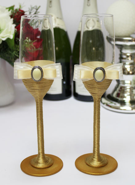 Свадебные бокалы для новобрачных "Золотой век"