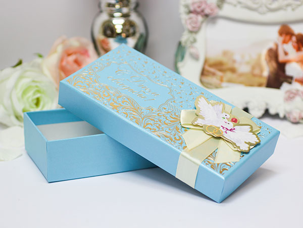 Подарочная коробочка для денег "С днем свадьбы"