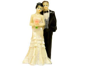 Фигурка для торта на свадьбу "Жених и невеста" (12 см)