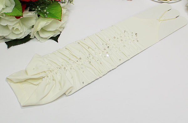 Свадебные перчатки для невесты (айвори)