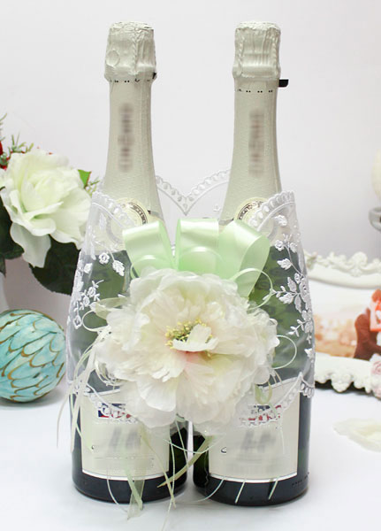 Декоративное украшение для шампанского "Цветок"