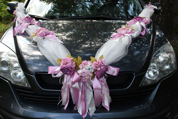 Автомобильная лента на свадьбу "Веста"